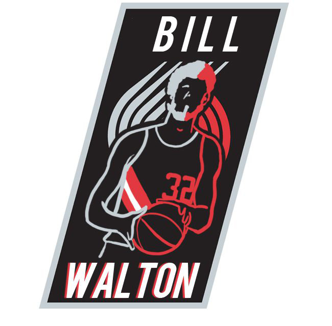 Portland Trail Blazers Bill Walton Logo DIY iron on transfer (heat transfer) Portland Trail Blazers Bill Walton Logo DIY iron on transfer (heat transfer)